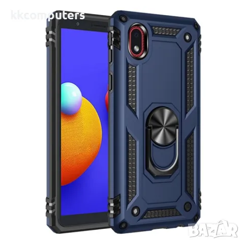 Samsung Galaxy A01 Удароустойчив Ring Holder Калъф и Протектор, снимка 4 - Калъфи, кейсове - 48625394