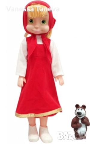 Голяма музикална детска кукла Маша от Маша и Мечокът 👧🎶🐻, снимка 3 - Музикални играчки - 52843087