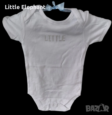 Боди с къс ръкав за 12-18 месеца"Little",Англия/ново