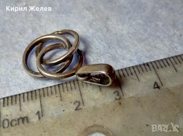 СТИЛЕН АЖУРЕН ВИНТИДЖ АРТ СТИЛ СРЕБЪРЕН МЕДАЛЬОН СРЕБРО 925 БИЖУ РЪЧНА ИЗРАБОТКА 49736, снимка 2 - Колиета, медальони, синджири - 48901284