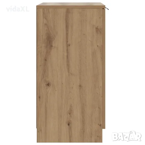 vidaXL Шкаф за обувки дъб артизан 59x35x70 см инженерна дървесина, снимка 6 - Скринове - 56148342