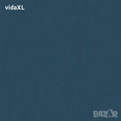 vidaXL Люлеещ се стол с облегалка, син кадифе и масивно дърво, снимка 7 - Столове - 56146912