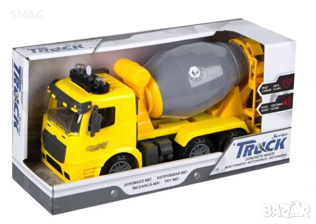 Бетонобъркачка - строителнo превознo средствo със звук и светлини S_1175603, снимка 2 - Коли, камиони, мотори, писти - 47904995