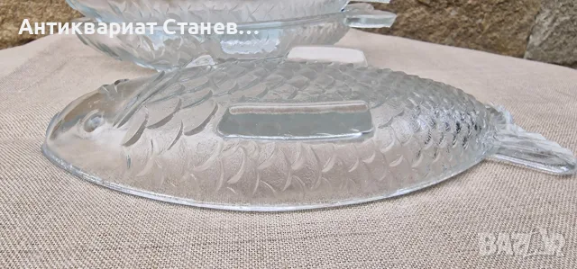 8 броя стъклени чинии риба, снимка 8 - Чинии - 56263824