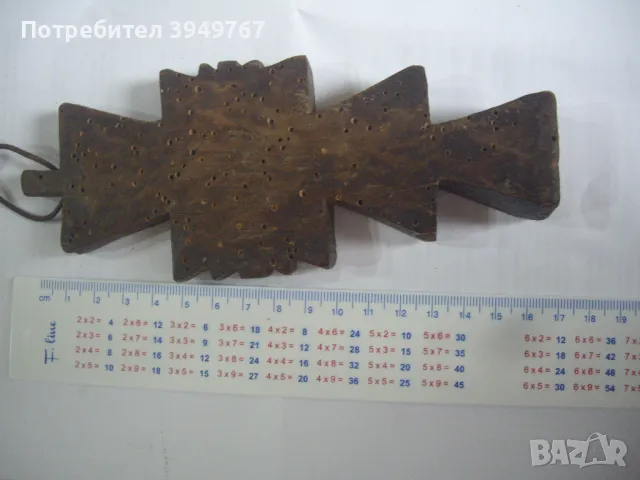 Стар дървен просфор., снимка 2 - Антикварни и старинни предмети - 50436725
