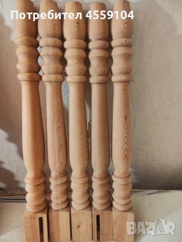 Струговани крака за маса, снимка 3 - Маси - 52976415