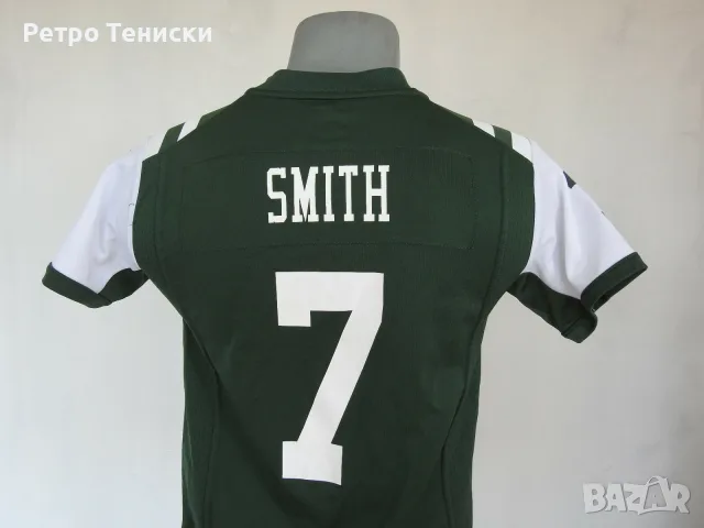 Тениска New York Jets (Geno Smith #7) Nike — Деца размер M Зелено, снимка 2 - Други спортове - 56314786