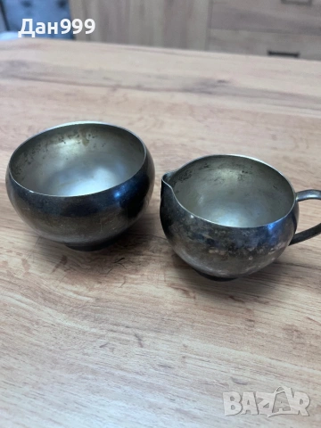 Винтидж компрлект за чай посребрен, снимка 5 - Други - 53177385