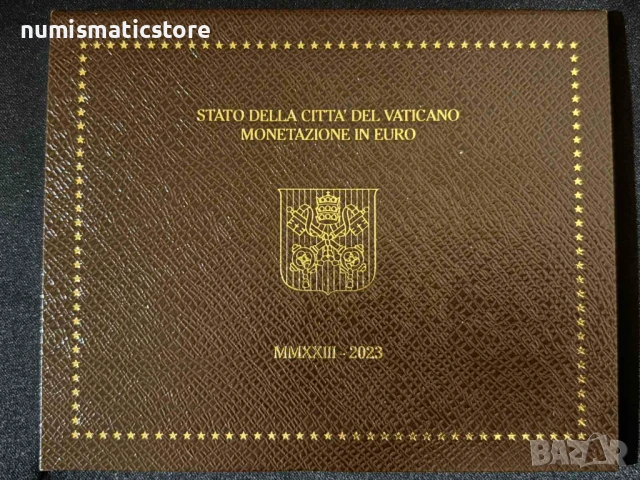 Ватикана 2023 г. - комплектен сет от 1 цент до 2 евро BU