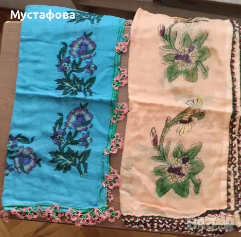 Памучни забратки с дантела., снимка 5 - Шалове - 56005450