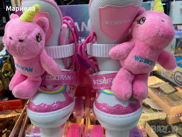 Детски Ролкови Кънки / Розови / Номер 26-29 / С Еднорози, снимка 4 - Други - 52287778