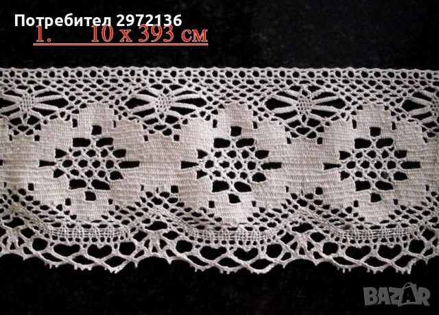 Дантела памучна, снимка 2 - Платове и дамаски - 53097704