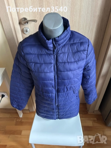 Синьо дамско преходно яке, снимка 3 - Якета - 33122971