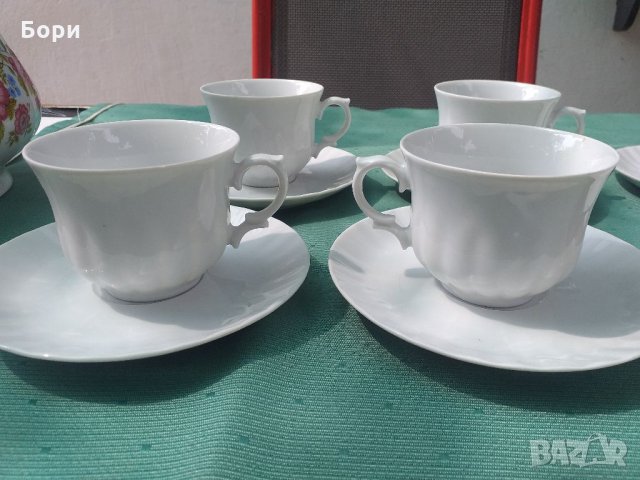 Баварски порцелан чаши за чай, снимка 4 - Сервизи - 33948291