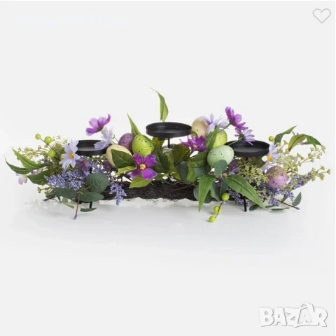 Декоративен великденски венец за маса Mercado Trade, Цветен, снимка 3 - Декорация за дома - 53774414