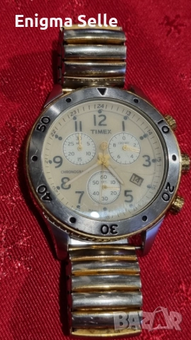 Мъжки хронограф Timex Classic Indiglo, снимка 2 - Мъжки - 52528941