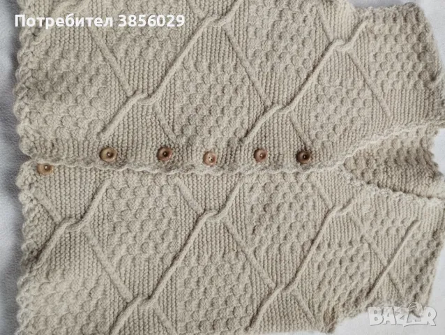 плетен елек от чиста вълна