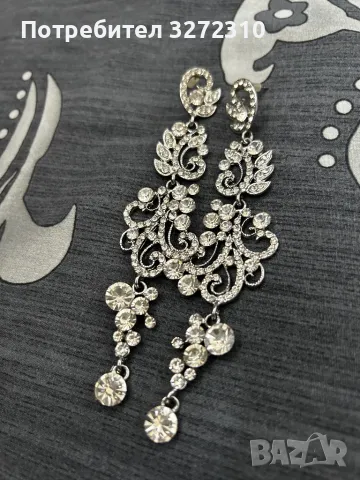 Дълги елегантни вечерни обеци (  подходящи и за състезания на ifbb , npc , wabba и др. ), снимка 4 - Обеци - 47259444