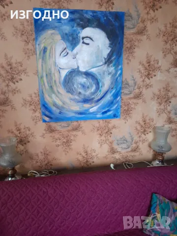 НА ЛЮБОВНА ТЕМАТИКА 100€ КАРТИНА МАСЛЕНИ БОИ