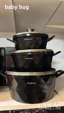 Комплект тенджери, снимка 3 - Съдове за готвене - 51968390