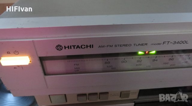 Трилентов Ретро Стерео Тунер (Аналогов) Vintage HiFi HITACHI FT-3400L Silver (сребрист), снимка 3 - Аудиосистеми - 24667825