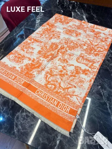 Balenciaga ⚜️ Hermes ⚜️Dior ⚜️Дамски Кашмирени Шалове , снимка 4 - Шалове - 56046130
