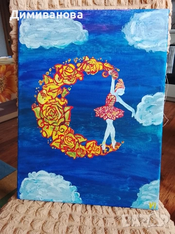 Авторска картина Балерина 30х40 см