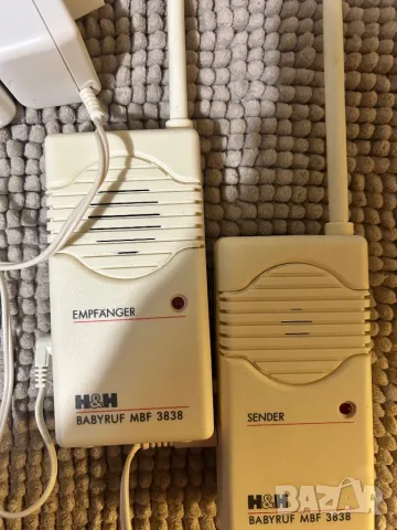 H&H Hartig&Heling 2 канална безжична станция бебефон, снимка 5 - Антикварни и старинни предмети - 48599766