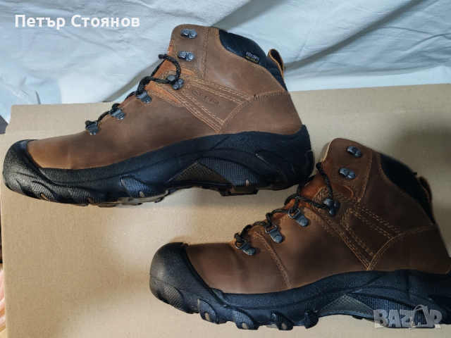 Удобни и практични мъжки боти от естествена кожа KEEN №46, снимка 10 - Мъжки боти - 53314443