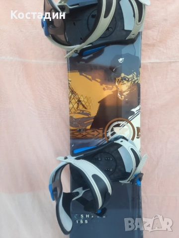 сноуборд Salomon Shade 155см. с автомати, снимка 4 - Зимни спортове - 52446312