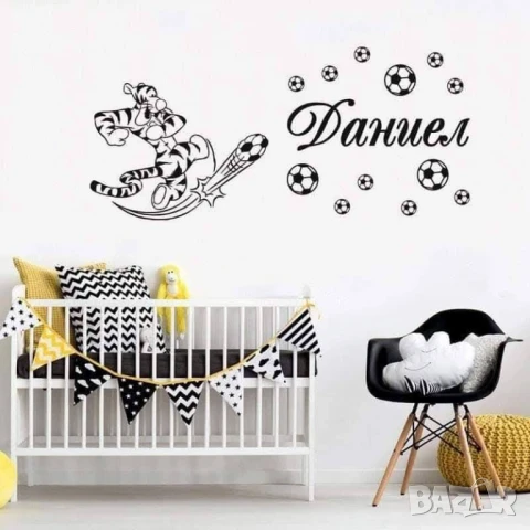 Стикери за стена (шкаф,врата,прозорец) с Името на Вашето дете!  Стикера се поставя много лесно.Издър, снимка 12 - Други стоки за дома - 51173454