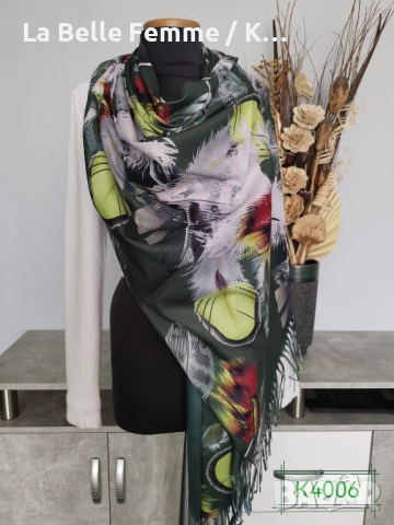 Шалове от кашмир, снимка 13 - Шалове - 51861409