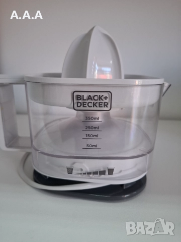 Цитрус преса сокоизтисквачка Black&Decker BXCJ25E, 25W, 350 мл, снимка 3 - Сокоизстисквачки и цитрус преси - 52212129