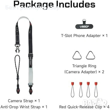 Нова удобна каишка VSGO за DSLR телефон action камера фотоапарат защита