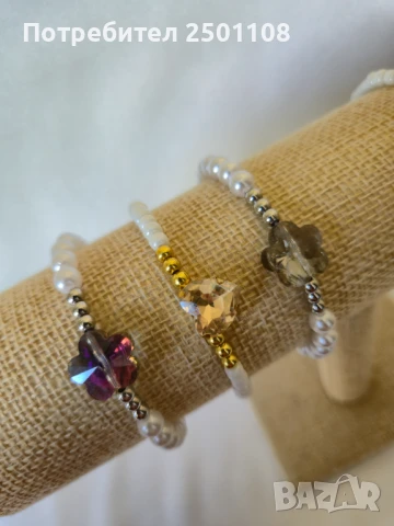 Перлени гривни, снимка 3 - Гривни - 50875243