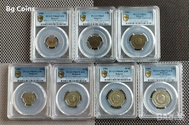 Сет 1981 Мат гланц PCGS 