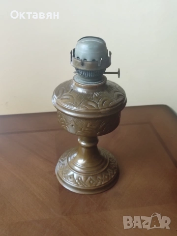 Гасена лампа бронз/месинг/мед, снимка 2 - Антикварни и старинни предмети - 53832794