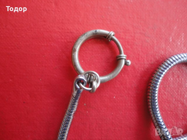 Кюстек верижка за джобен часовник , снимка 3 - Джобни - 40065708