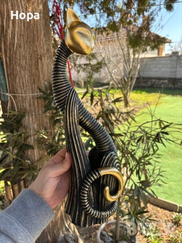 Статуетка Котка 36см., снимка 6 - Статуетки - 53750471