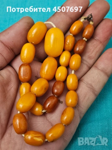 старо Кехлибарено колие., снимка 2 - Колиета, медальони, синджири - 53204247