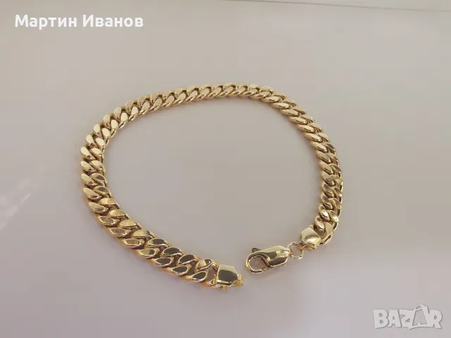 Златна гривна панцер 