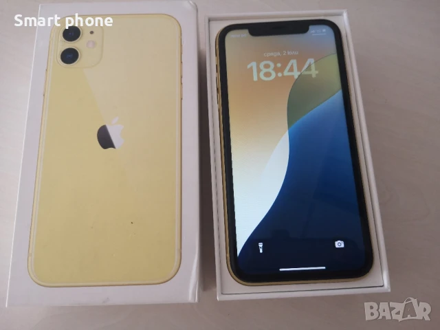 Iphone 11 Yellow /100%Battery health , снимка 2 - Apple iPhone - 50888836