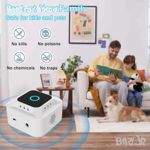 Ултразвуков репелент против гризачи за вътрешна употреба,, снимка 3 - Други стоки за дома - 53818940