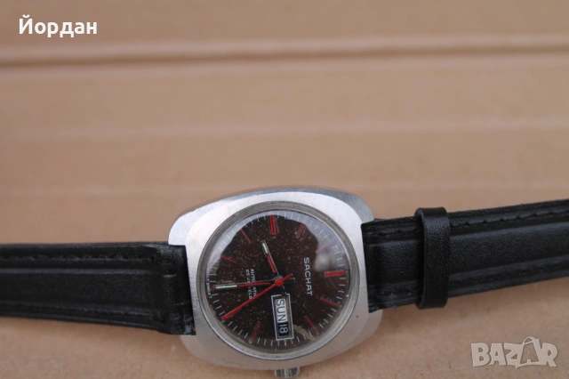 Мъжки Швейцарски автоматичен часовник ''Sachat'' /25 камъка/, снимка 3 - Мъжки - 53444804