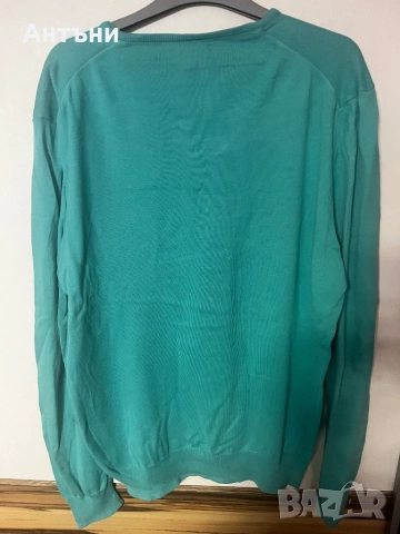 Зелена блуза с дълъг ръкав, снимка 2 - Блузи с дълъг ръкав и пуловери - 52870352