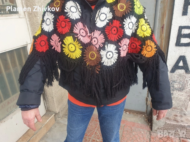 плетен дамски шал / голям /, снимка 5 - Чанти - 53095166