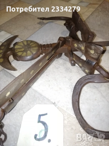 Кантари паланзи от възрождението, ръчно ковани от различни майстори в различни времена, с полумесец , снимка 13 - Антикварни и старинни предмети - 33331498