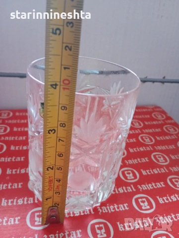 1979 година кристални чаши стар кристален комплект сервиз Югославия , снимка 5 - Антикварни и старинни предмети - 52620966