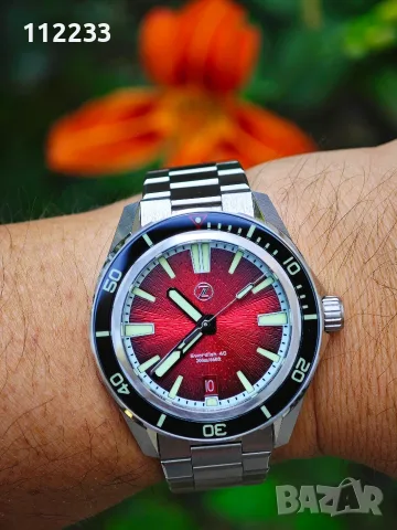 ЦЕНА САМО ЗА ДНЕС!!! Zelos Swordfish 40mm SS 'Crimson Red'
