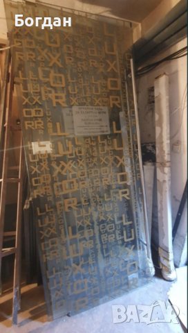 Закалена стъклена врата за витрина на магазин или офис